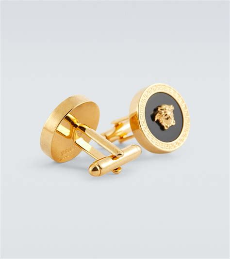 fake versace cufflinks|Versace medusa cufflinks.